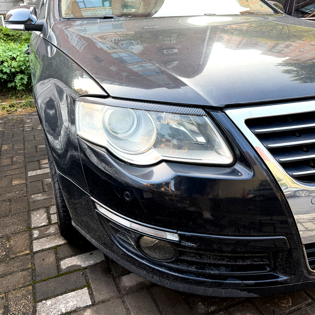 AMP-Z Headlight Eyebrows Eyelids Sticker For VW Volkswagen Passat B6 2005-2010