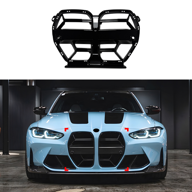 AMP-Z Front Bumper Grille Grill For BMW M3 M4 G80 G81 G82 G83
