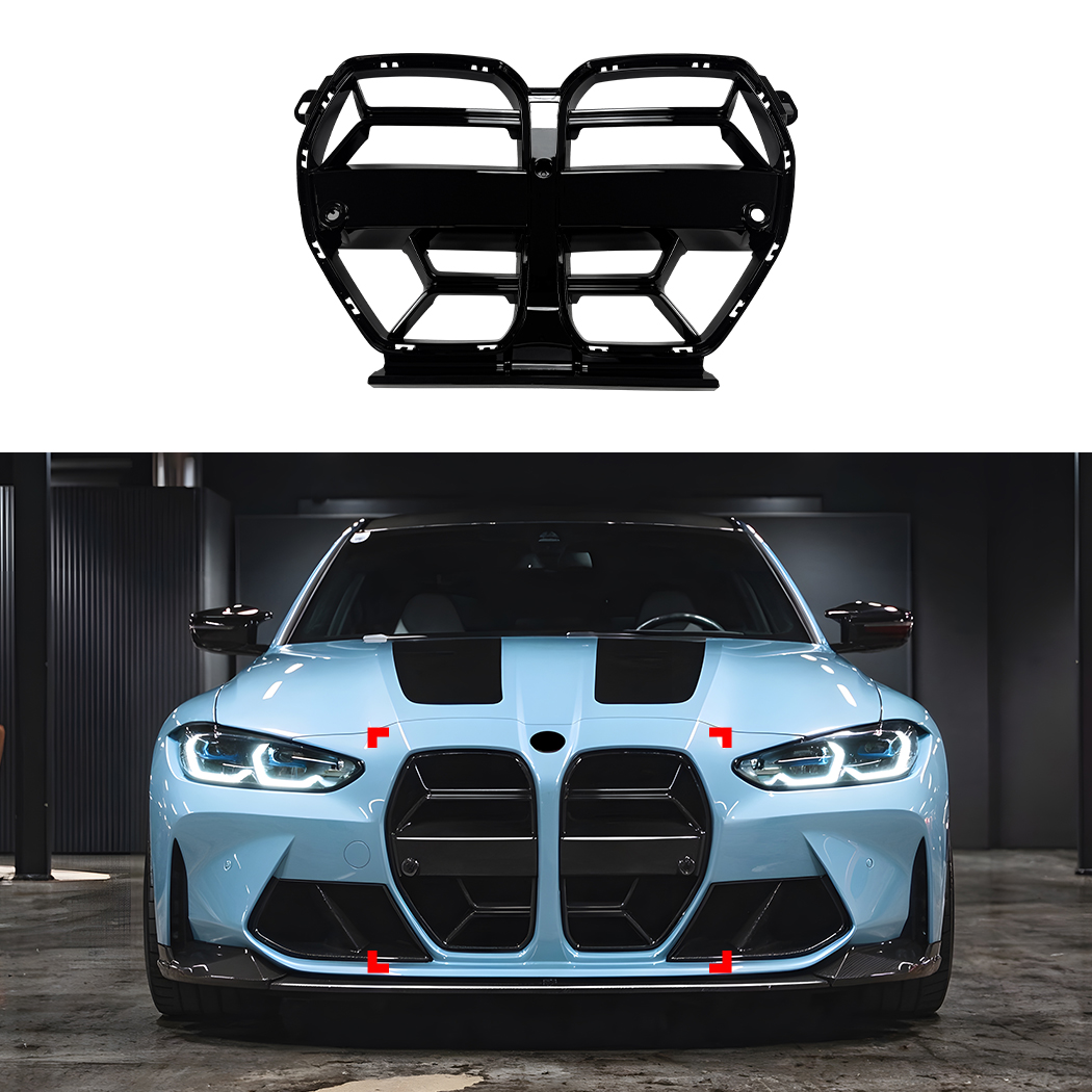 AMP-Z Front Bumper Grille Grill For BMW M3 M4 G80 G81 G82 G83