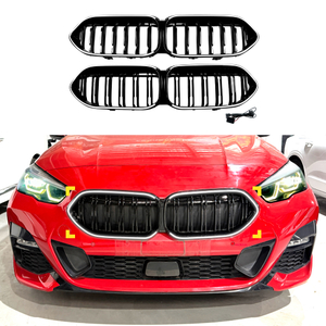 AMP-Z Front Bumper Grille Grill With Lights For BMW 2 Series F44 2020-2024