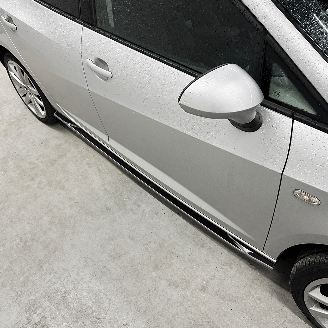 AMP-Z Side Skirt Rocker Panel Splitter Lip For Seat Ibiza MK4 2008-2017