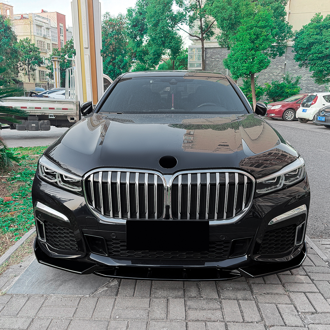 AMP-Z Front Bumper Lip Splitter For BMW 7 Series G11 G12 LCI M Sport 2019-2022