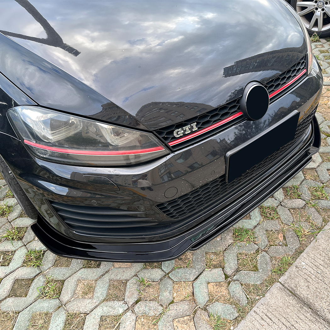 AMP-Z Front Bumper Lip Splitter For VW Volkswagen Golf MK7 GTI 2013-2016