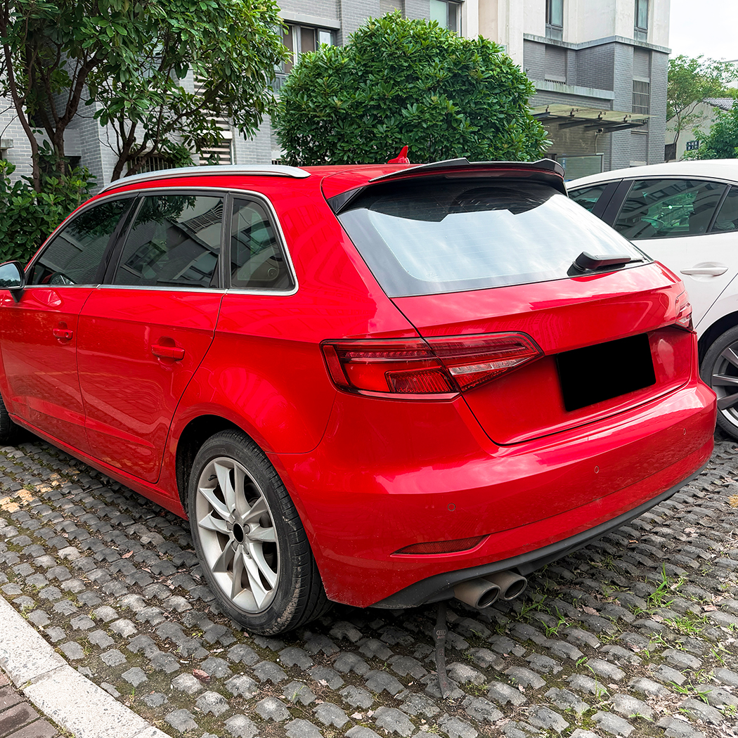 AMP-Z Rear Roof Wing Spoiler For Audi A3 8V Hatchback Standard SE 2014-2020