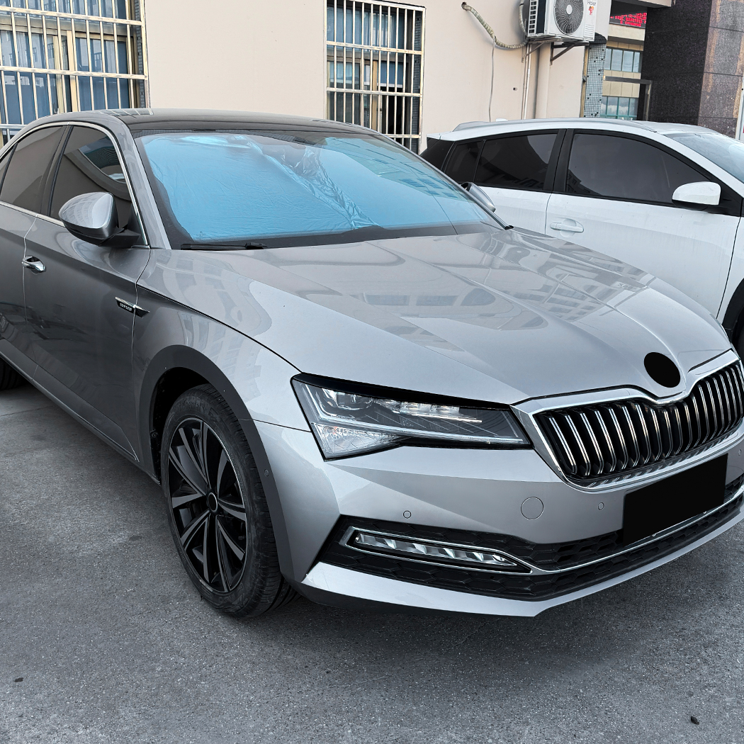 AMP-Z Headlight Eyebrows Eyelids Sticker For Skoda Superb B8.5 2019-2022