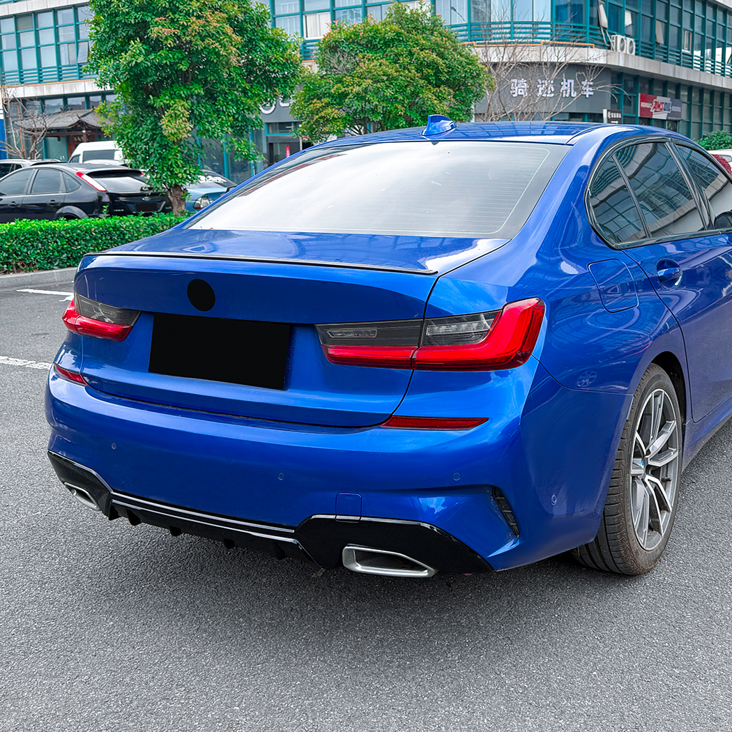 AMP-Z Rear Bumper Spoiler Lip For BMW 3 Series G20 G21 Pre-facelift M Sport 2019-2022