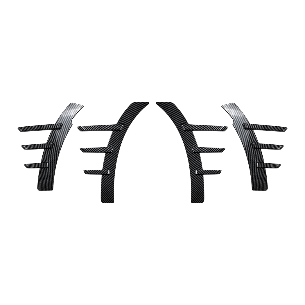 AMP-Z Front Bumper Fins Spoiler Canards For BMW 2 Series G42 M2 G87 2022+