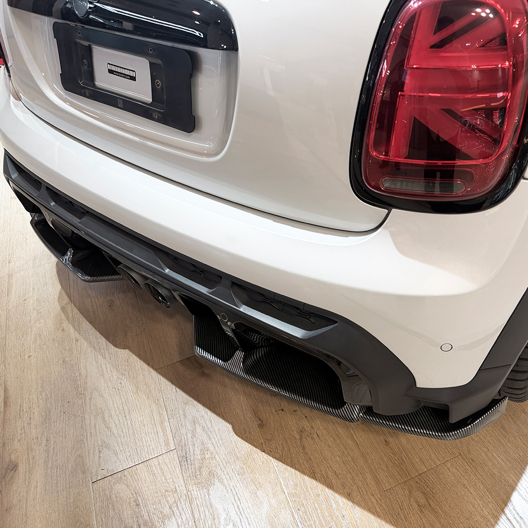 AMP-Z Rear Bumper Spoiler Lip For BMW Mini Cooper F55 F56 F57 Facelift JCW 2022-2024