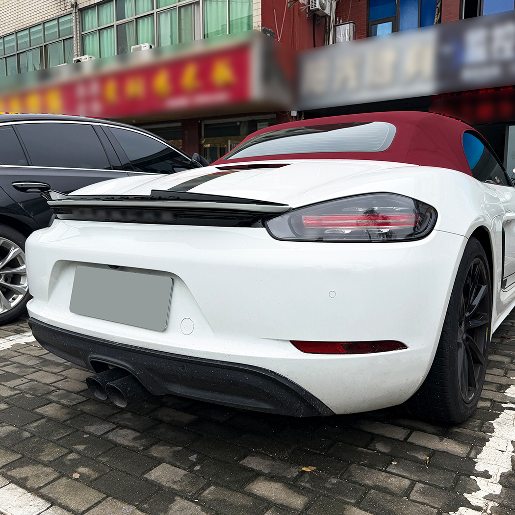 AMP-Z Rear Wing Spoiler For Porsche 718 Cayman 2016+