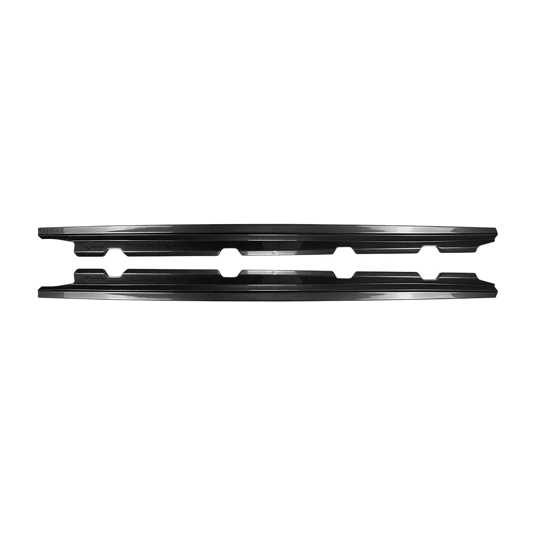 AMP-Z Side Skirt Rocker Panel Splitter Lip For Skoda Superb B8 2015-2022