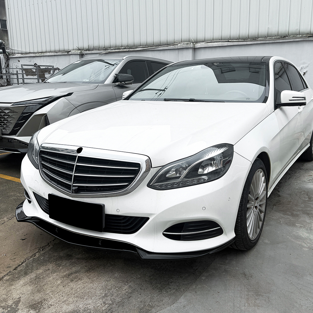AMP-Z Front Bumper Lip Spiltter For Mercedes Benz E Class W212 Facelift Standard 2013-2016