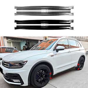 AMP-Z Side Skirt Rocker Panel Splitter Lip For VW Volkswagen Tiguan MK2 Rline 2017-2023