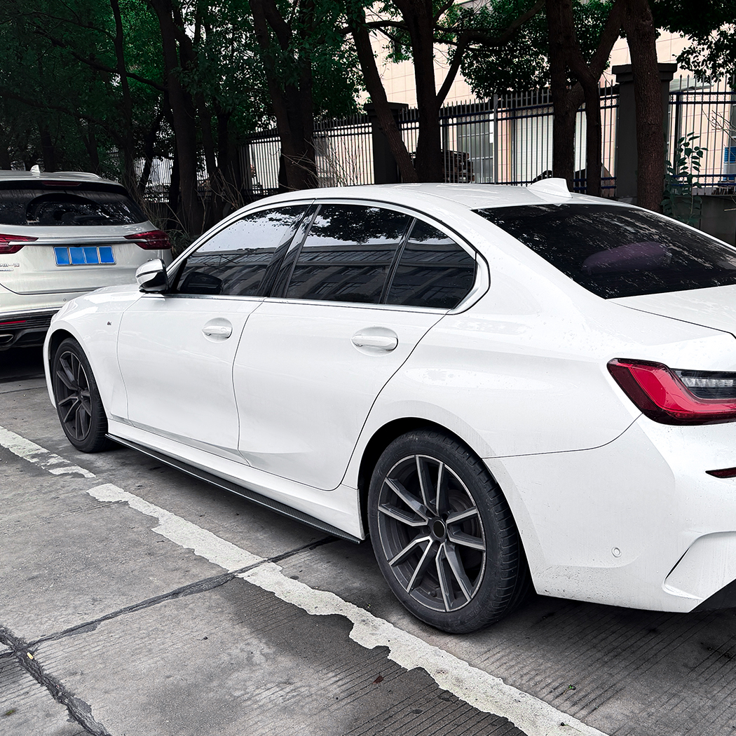 AMP-Z Side Skirt Rocker Panel Splitter Lip For BMW 3 Series G20 G21 M Sport 2019+