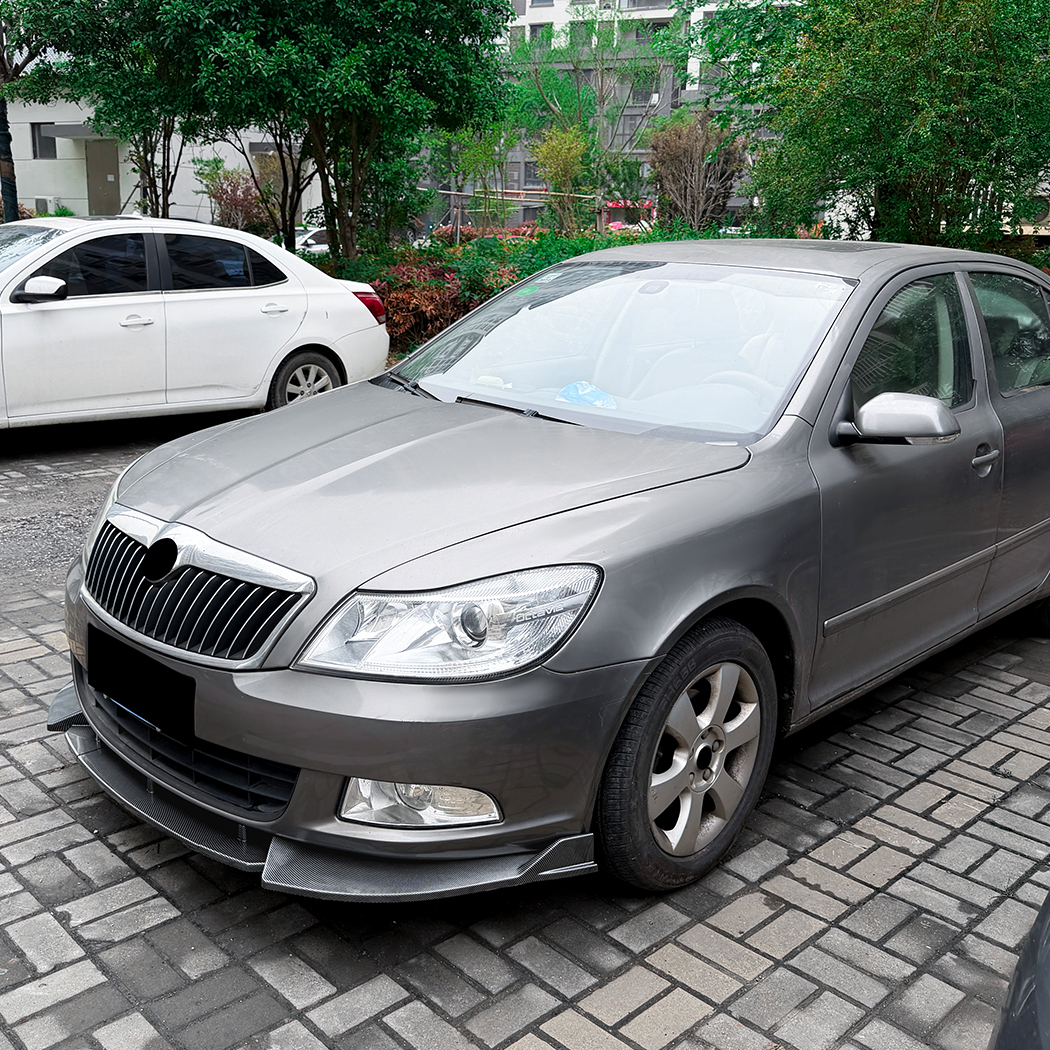 AMP-Z Front Bumper Lip Splitter For Skoda Octavia MK2.5 2008-2012