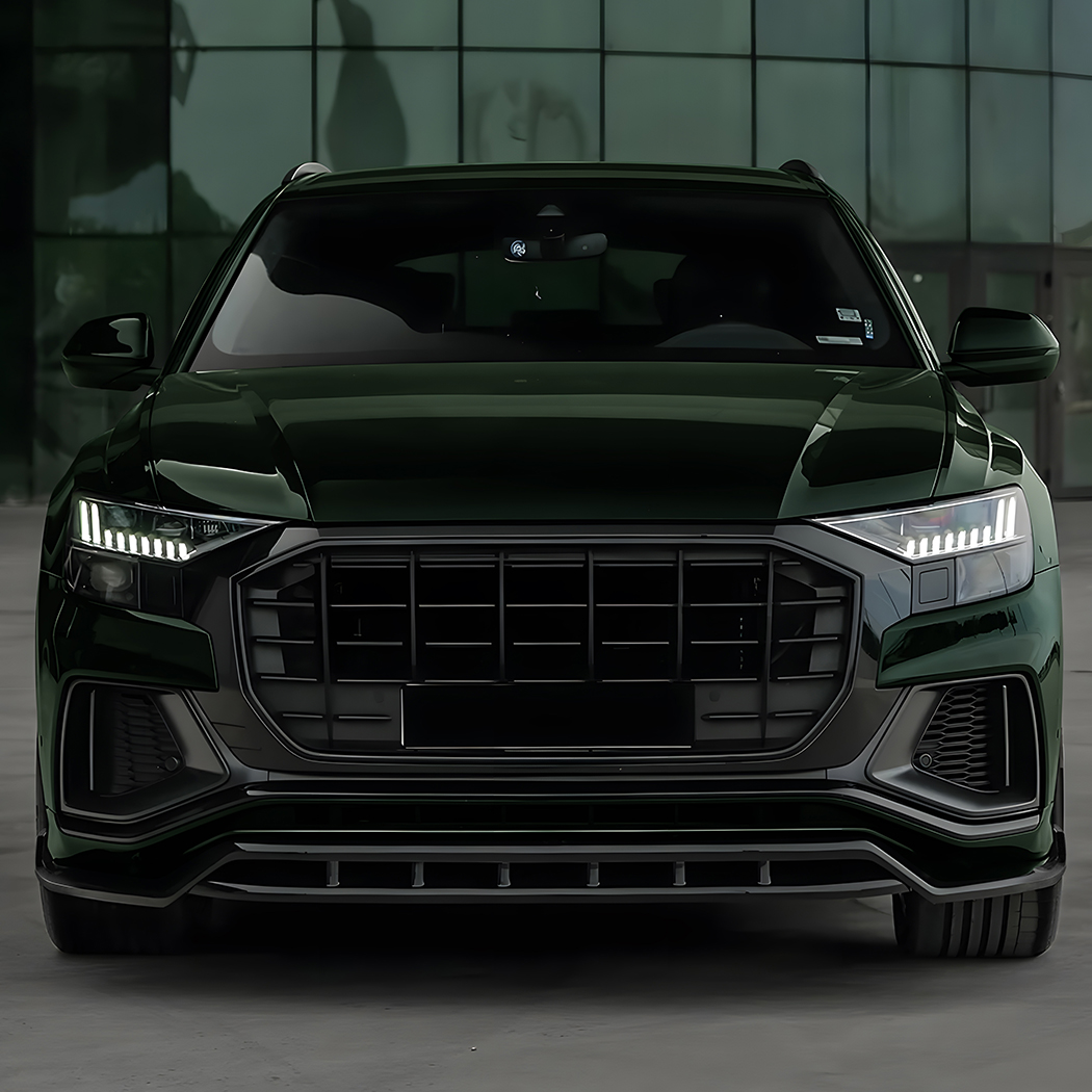 AMP-Z Front Bumper Lip Splitter For Audi Q8 SQ8 4M Pre-Facelift 2019-2023