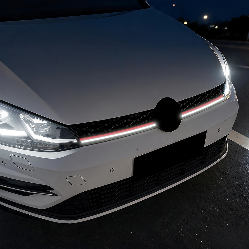 شواية المصد الأمامي AMP-Z مع أضواء لـ VW Volkswagen Golf MK7 .5 GTI 2017-2019