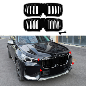 AMP-Z Front Bumper Grille Grill With Lights For BMW X1 iX1 U11 2023+