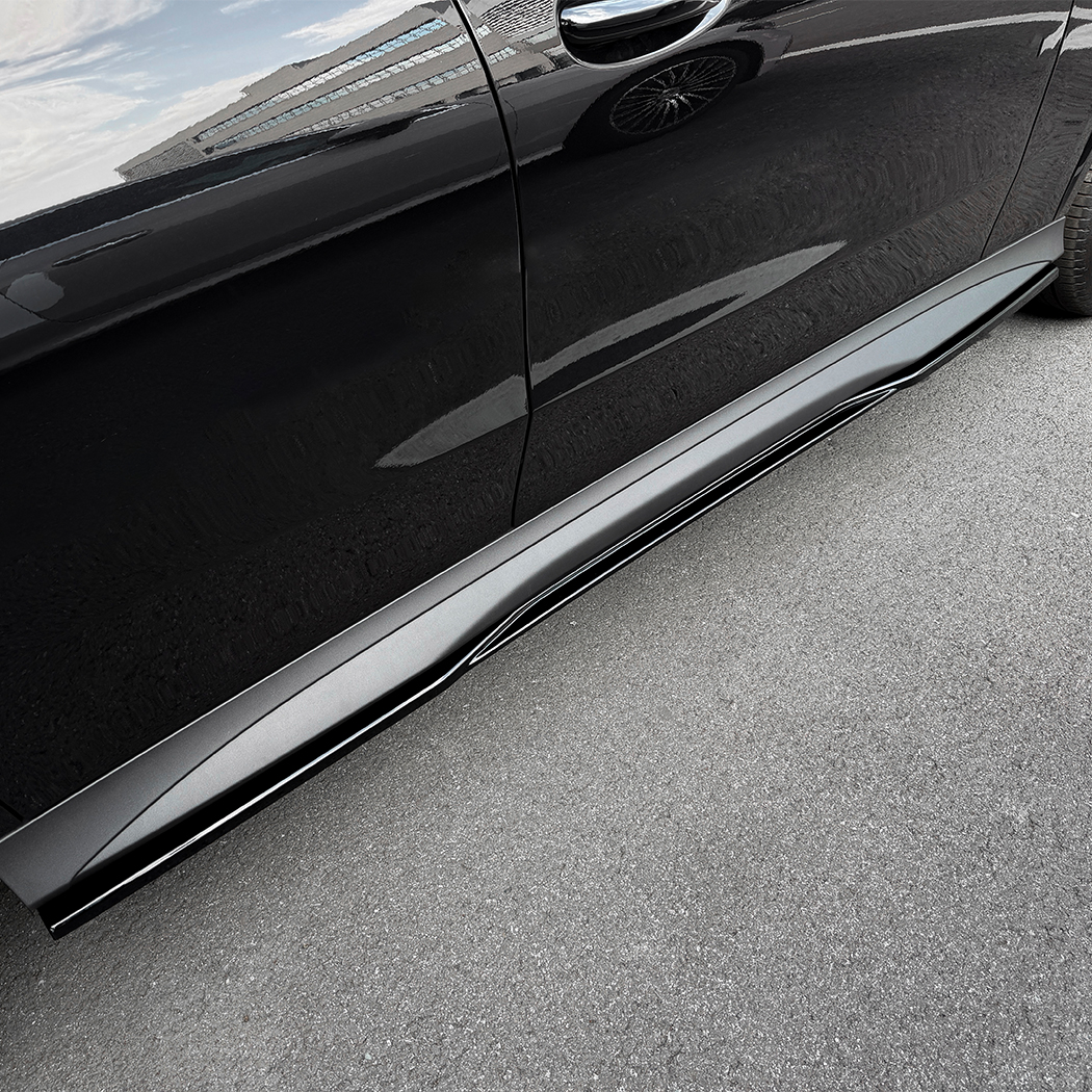 AMP-Z Side Skirt Rocker Panel Splitter Lip For Mercedes Benz GLC Class GLC Coupe X254 C254 AMG Line 2023+