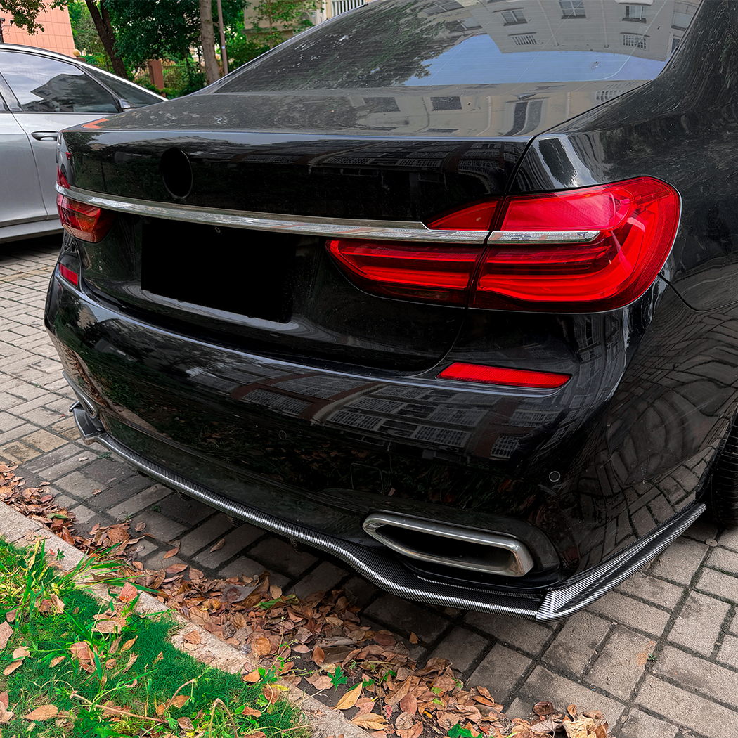 AMP-Z Rear Bumper Spoiler Lip For BMW 7 Series G11 G12 Pre-facelift M Sport 2015-2018