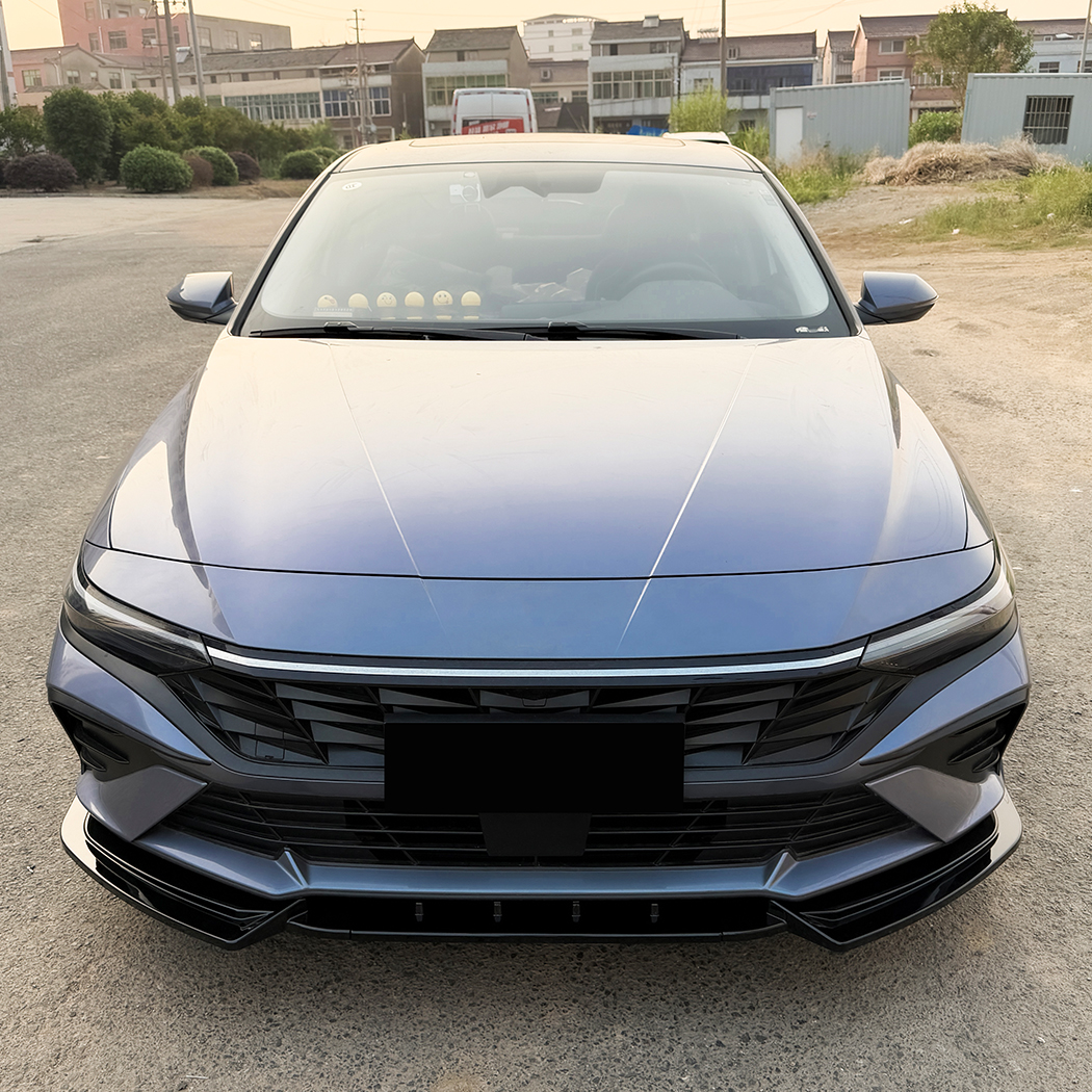 AMP-Z Front Bumper Lip Splitter For Hyundai Elantra MK7.5 Standard 2023+