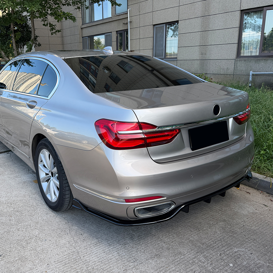 AMP-Z Rear Bumper Spoiler Lip For BMW 7 Series G11 G12 Pre-facelift Standard 2015-2018