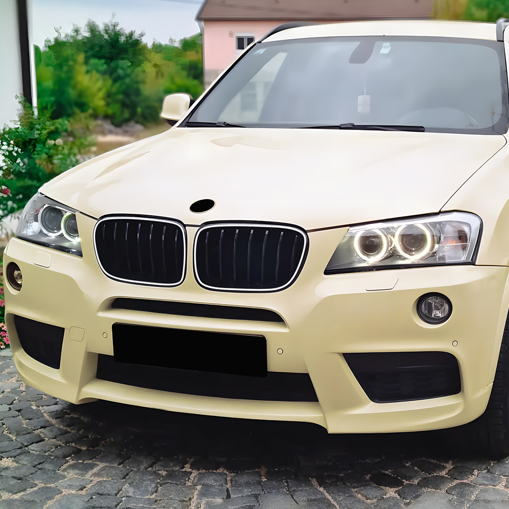 AMP-Z Front Bumper Grille Grill With Lights For BMW X3 F25 Pre-Facelift 2011-2013