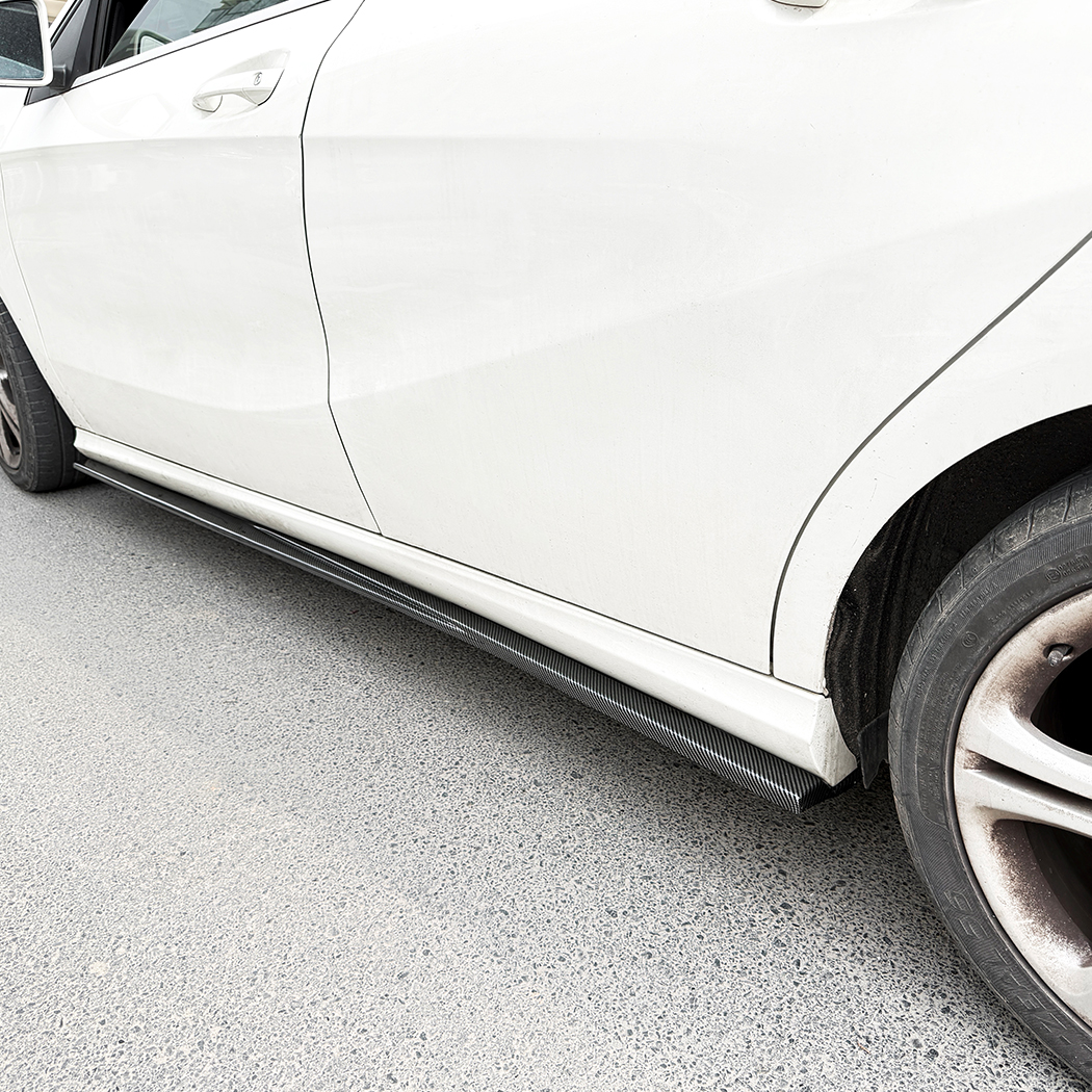 AMP-Z Side Skirt Rocker Panel Splitter Lip For Mercedes Benz A Class CLA Class W176 C117 Standard 2013-2018