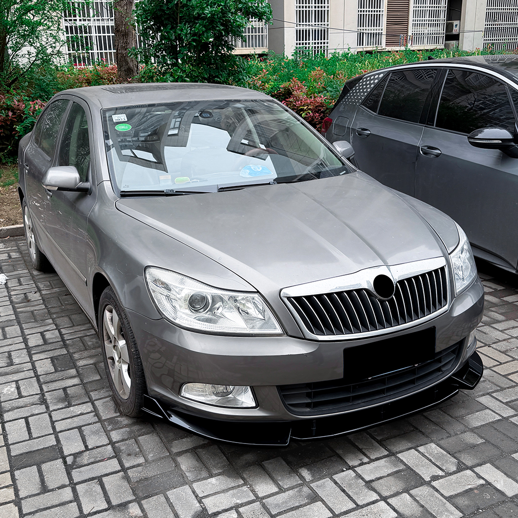 AMP-Z Front Bumper Lip Splitter For Skoda Octavia MK2.5 2008-2012