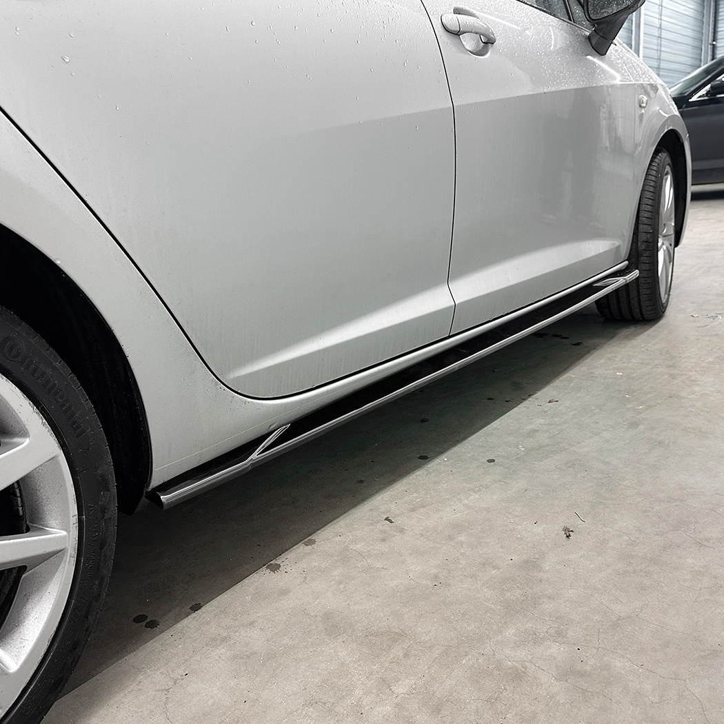 AMP-Z Side Skirt Rocker Panel Splitter Lip For Seat Ibiza MK4 2008-2017