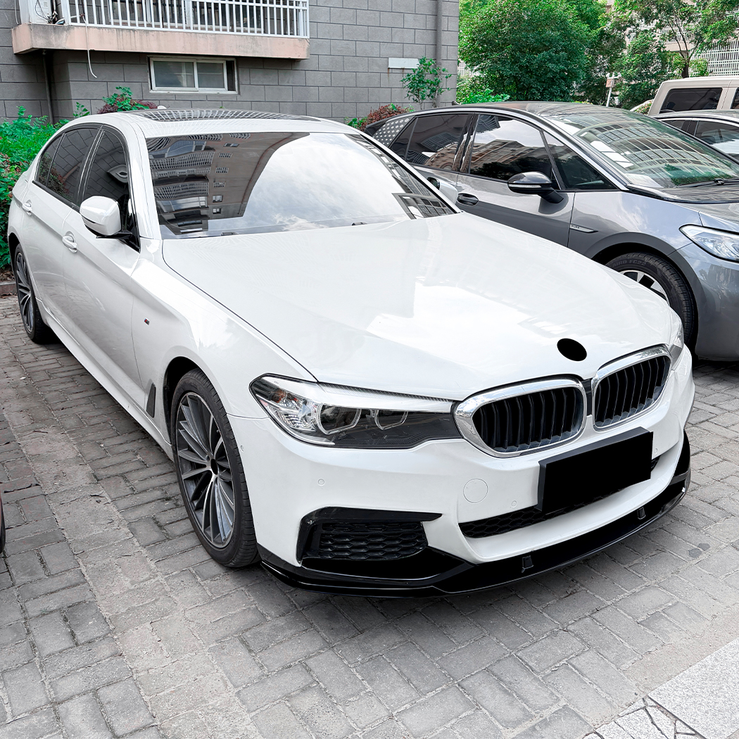 AMP-Z Front Bumper Lip Splitter For BMW 5 Series G30 G31 Pre-Facelift M Sport 2017-2020