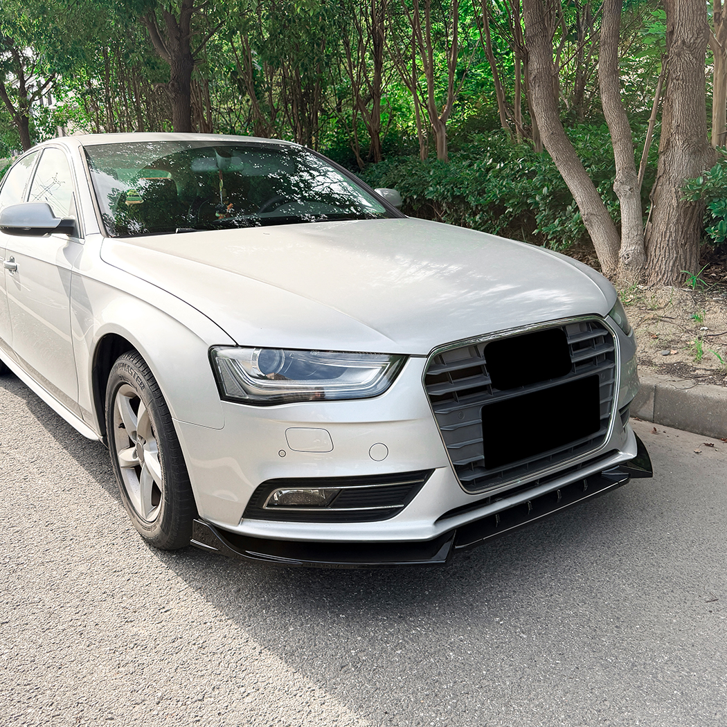 AMP-Z Front Bumper Lip Splitter For Audi A4 B8.5 Standard 2013-2016