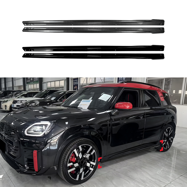 AMP-Z Side Skirt Rocker Panel Splitter Lip For BMW Mini Countryman U25 2024+