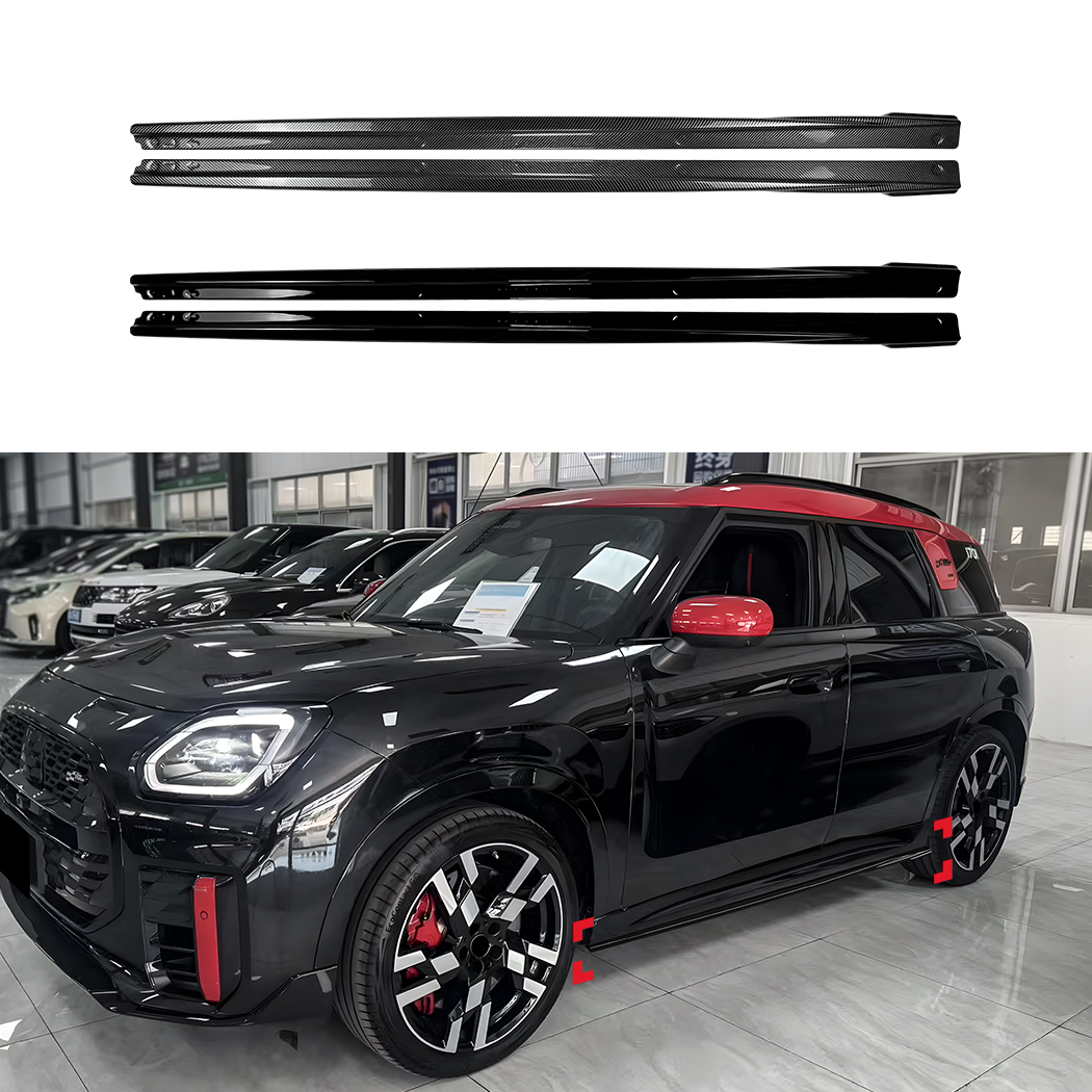 AMP-Z Side Skirt Rocker Panel Splitter Lip For BMW Mini Countryman U25 2024+