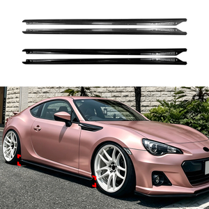 AMP-Z Side Skirt Rocker Panel Splitter Lip For Subaru BRZ Toyota GT86 Scion FR-S 2013-2020