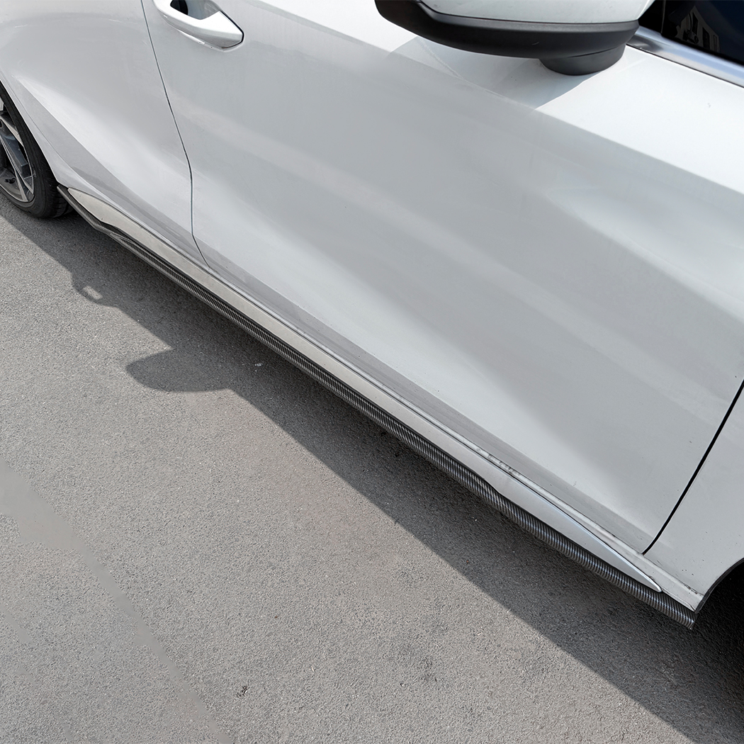 AMP-Z Side Skirt Rocker Panel Splitter Lip For Audi A3 S3 8Y Sline 2021+
