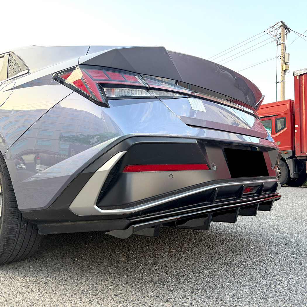 AMP-Z Rear Bumper Spoiler Lip For Hyundai Elantra MK7.5 Standard 2023+