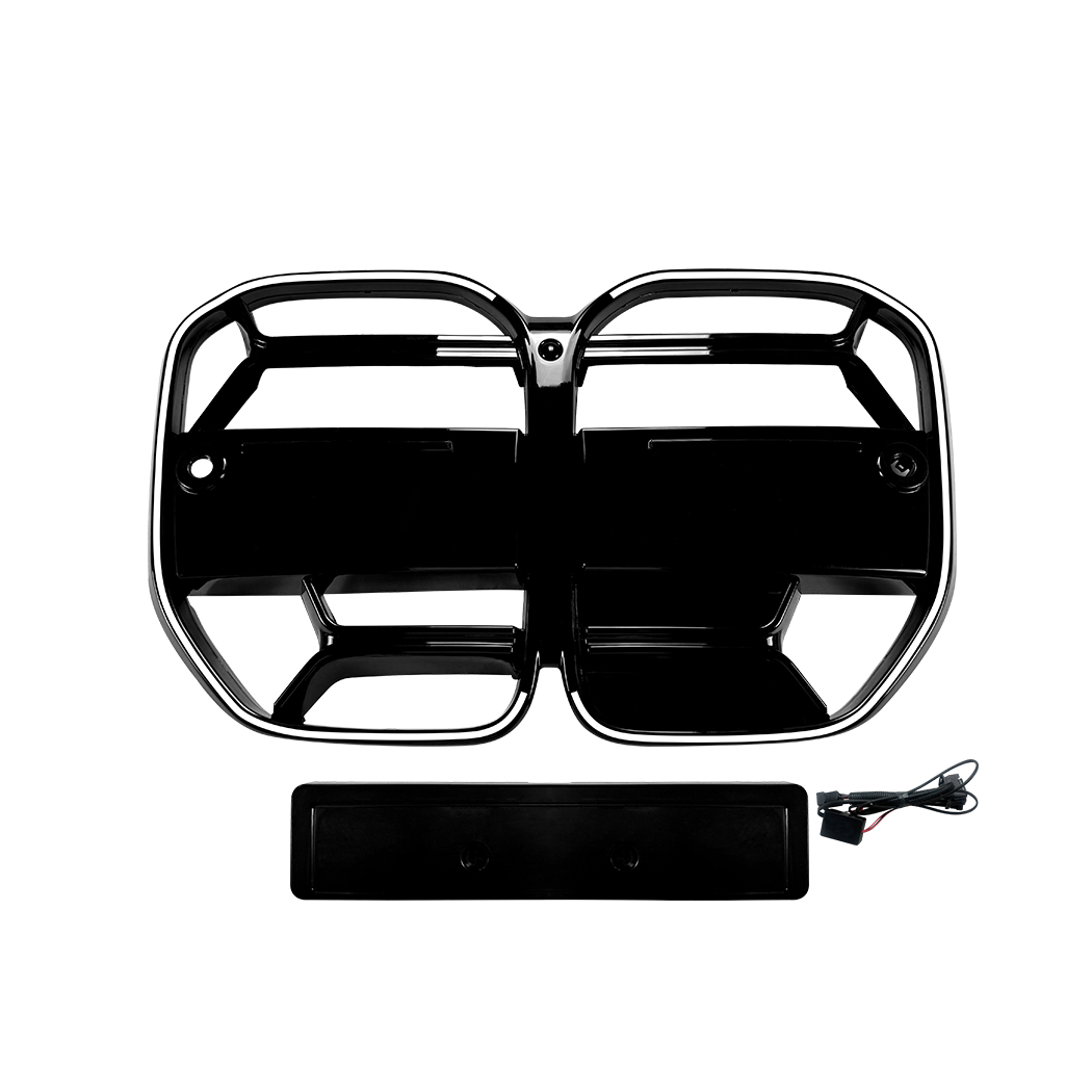 AMP-Z Front Bumper Grille Grill With Lights For BMW 4 Series G22 G23 2020+