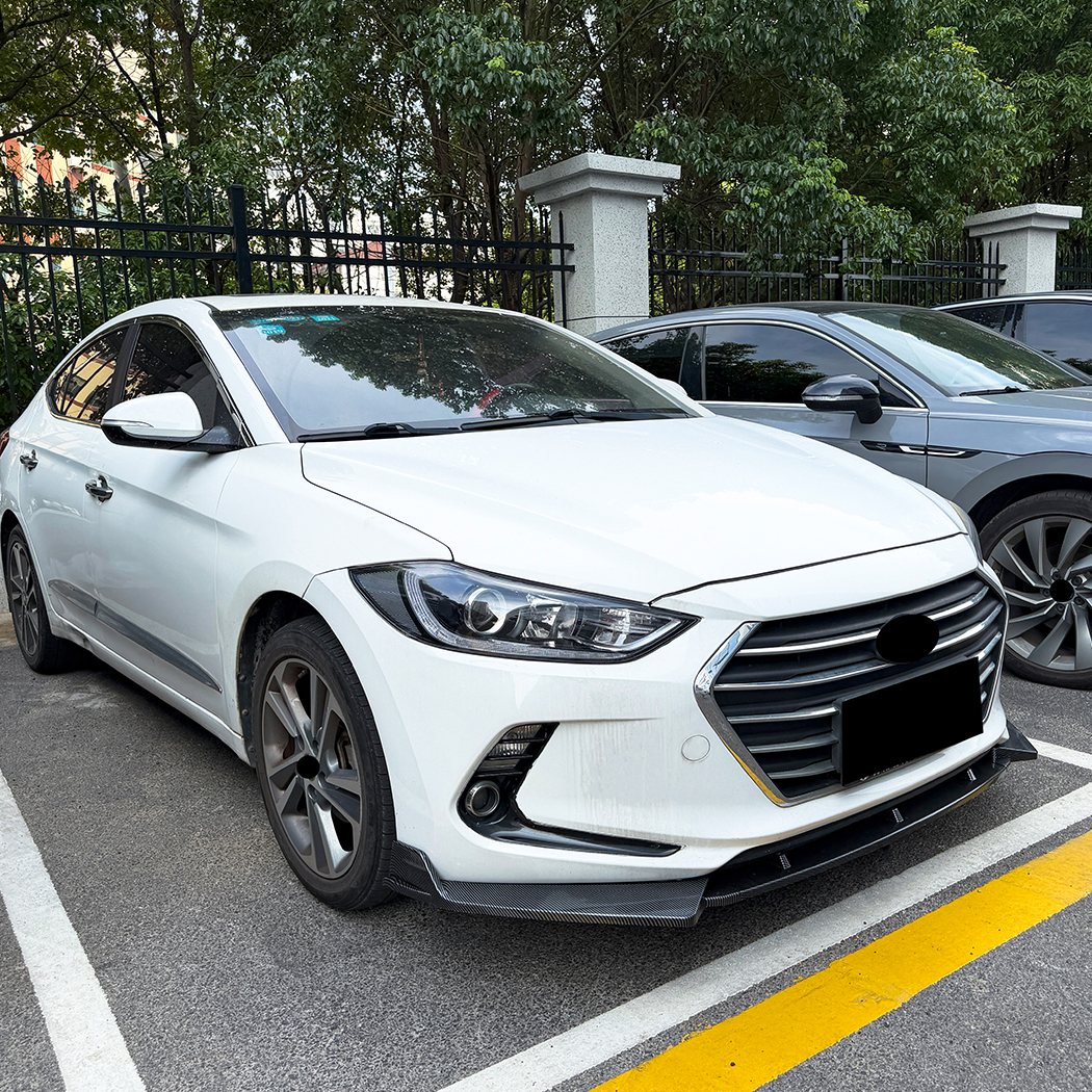 AMP-Z Front Bumper Lip Splitter For Hyundai Elantra MK6 2015-2020