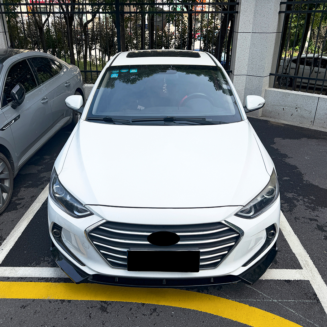 AMP-Z Front Bumper Lip Splitter For Hyundai Elantra MK6 2015-2020