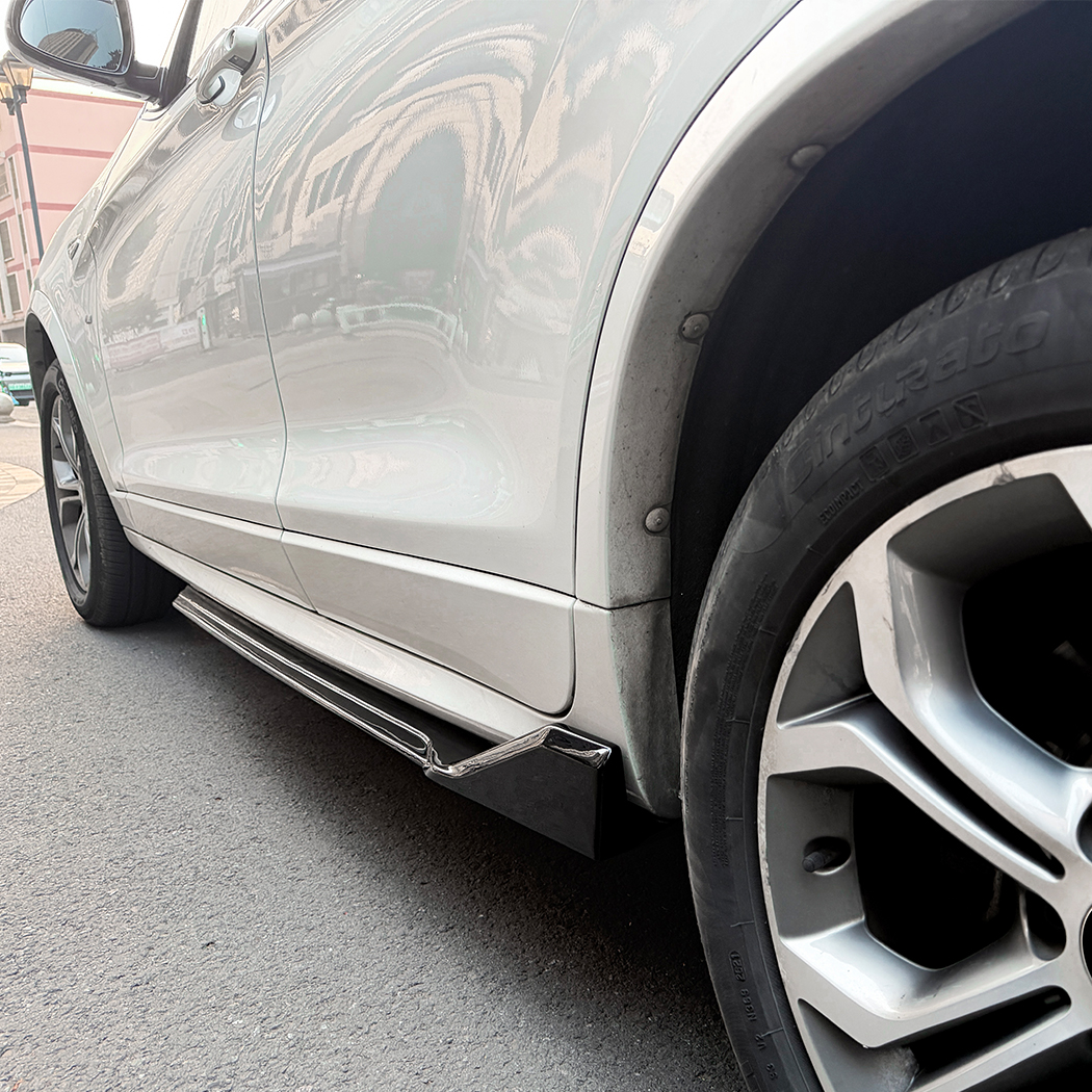 AMP-Z Side Skirt Rocker Panel Splitter Lip For BMW X3 F25 X4 F26 M Sport 2011-2017