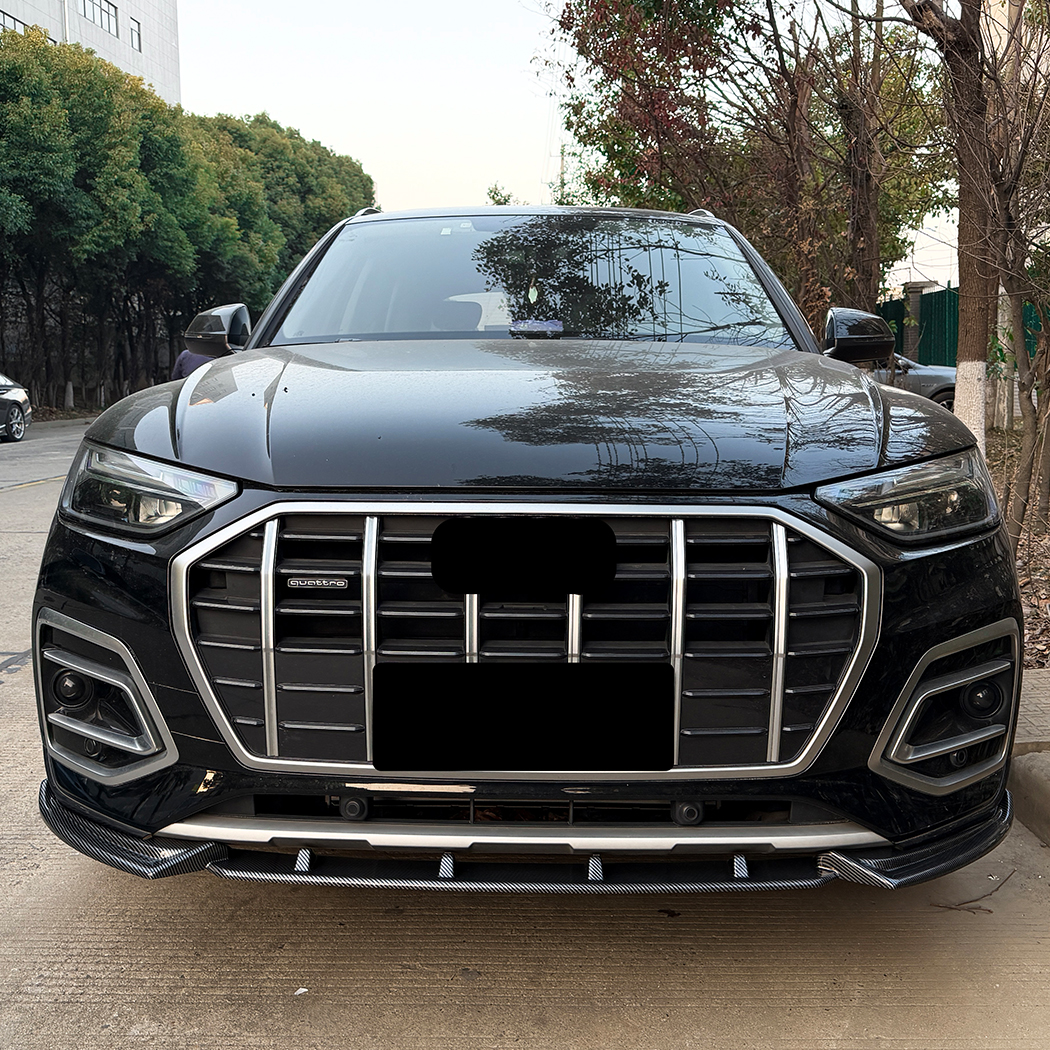 AMP-Z Front Bumper Lip Splitter For Audi Q5 SQ5 FY Facelift Sline 2020-2024