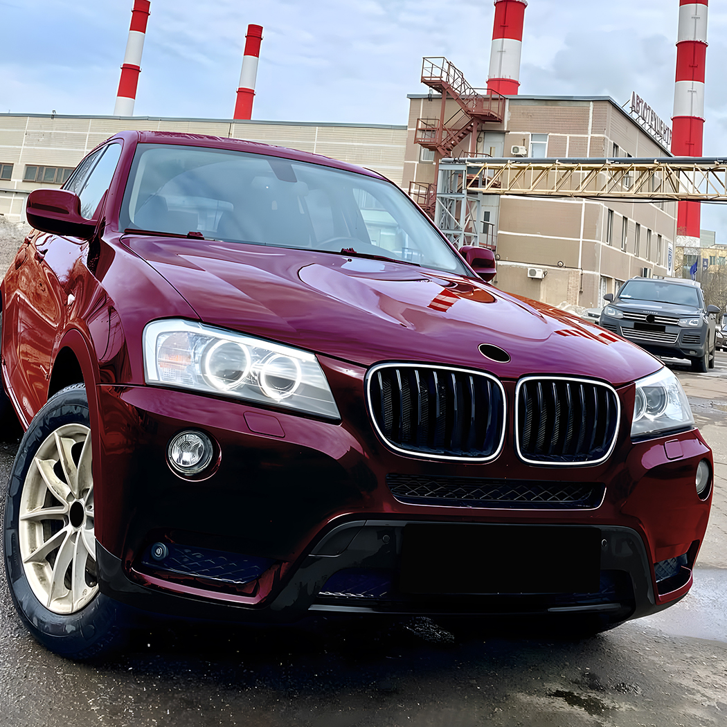 AMP-Z Front Bumper Grille Grill With Lights For BMW X3 F25 Pre-Facelift 2011-2013