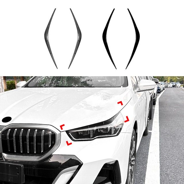 AMP-Z Headlight Eyebrows Eyelids Sticker For BMW 5 Series i5 G60 G61 2024+