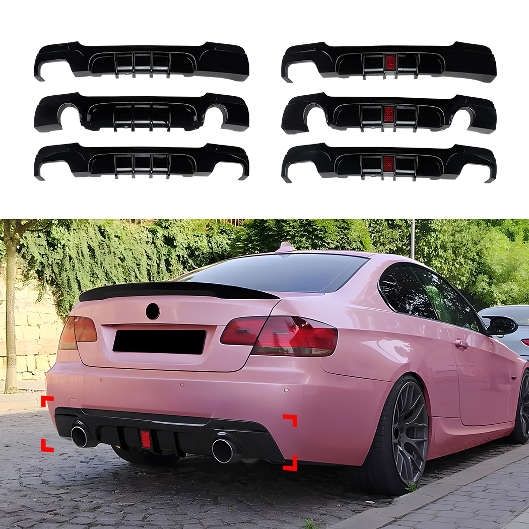 AMP-Z Rear Bumper Spoiler Lip For BMW 3 Series Coupe E92 E93 M Sport 2006-2013