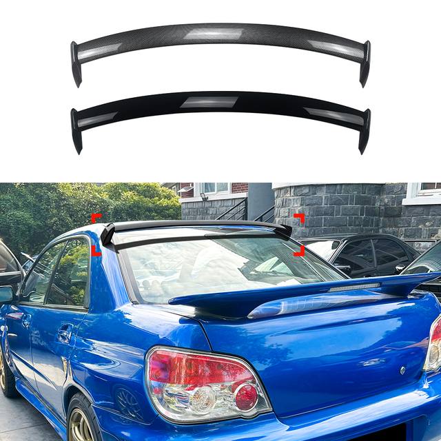 AMP-Z Rear Roof Wing Spoiler For Subaru Impreza WRX STI 2002-2007