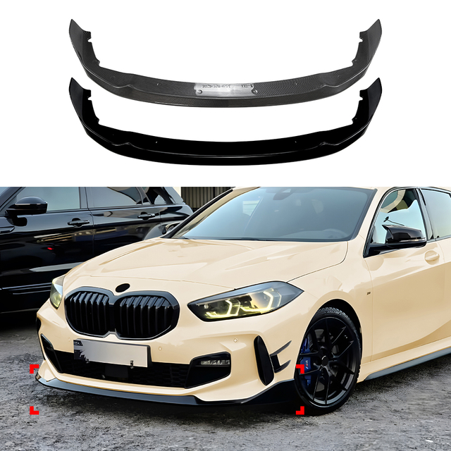 AMP-Z Front Bumper Lip Splitter For BMW 1 Series F40 M Sport 2019-2024