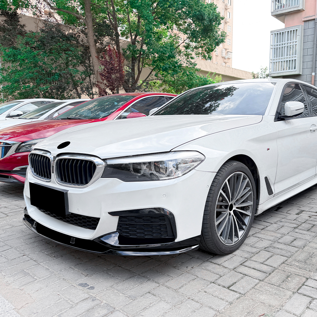 AMP-Z Front Bumper Lip Splitter For BMW 5 Series G30 G31 Pre-Facelift M Sport 2017-2020