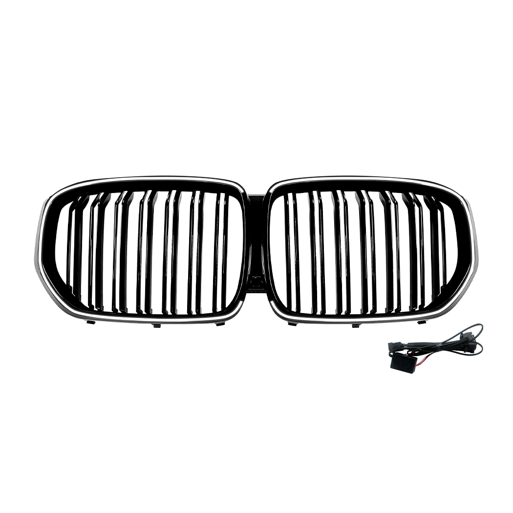 AMP-Z Front Bumper Grille Grill With Lights For BMW X5 G05 Pre-facelift 2019-2022