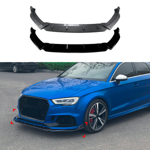 AMP-Z Front Bumper Lip Splitter For Audi A3 RS3 8V Facelift 2017-2022