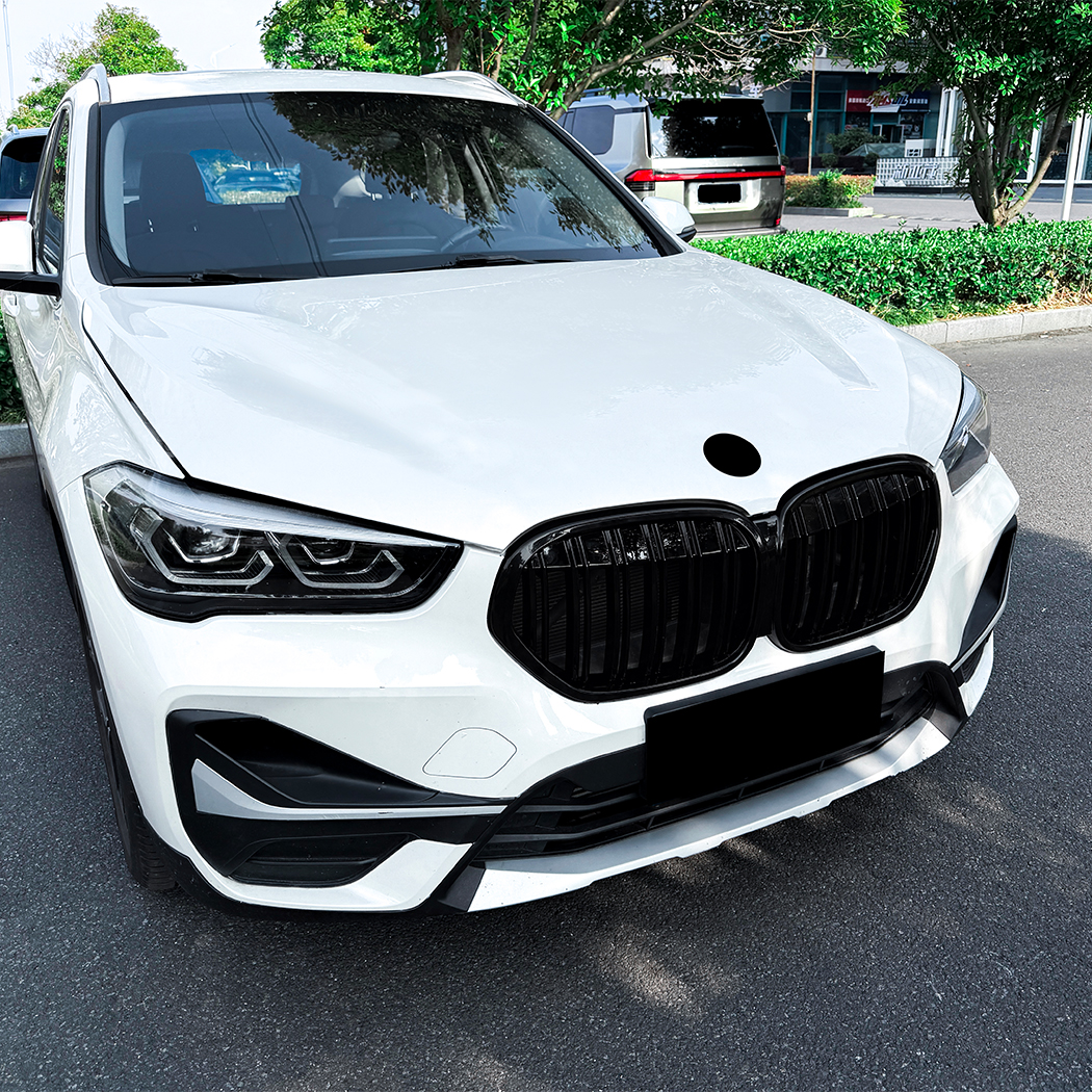 AMP-Z Front Bumper Grille Grill For BMW X1 F48 F49 LCI 2020-2022